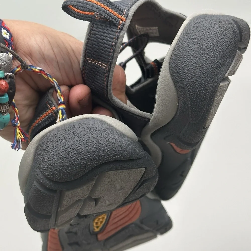 KEEN Newport H2 Water Sandals Men 13 India Ink Rust Black Gray Waterproof Hybrid